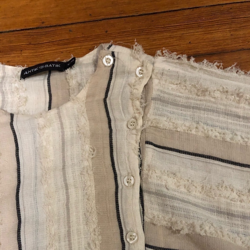 ANTIK BATIK blouse cream s/38 - Picture 6 of 10